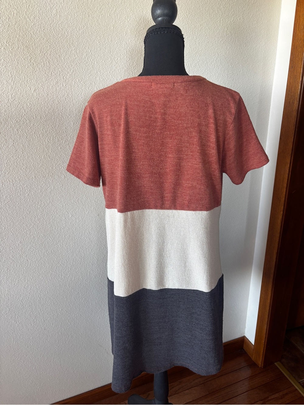 Women's Entro Colorblock V-Neck dress size large - Picture 4 of 7